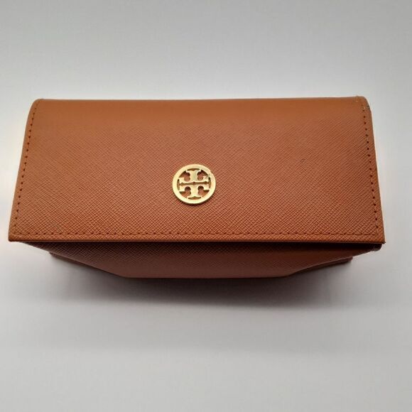Tory Burch Orange Rouge Sunglass Case - Picture 1 of 7